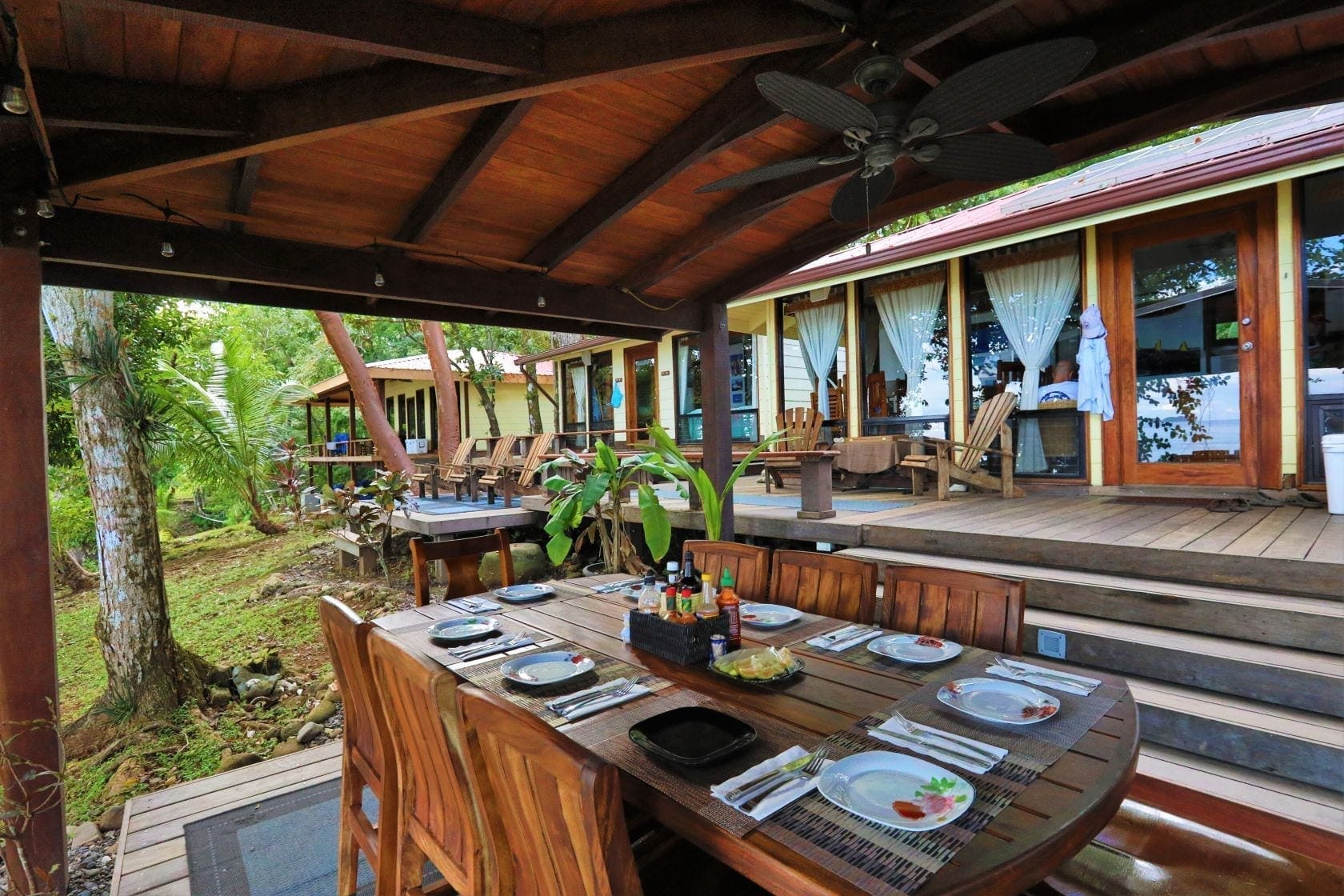 A plated meal at the lodge