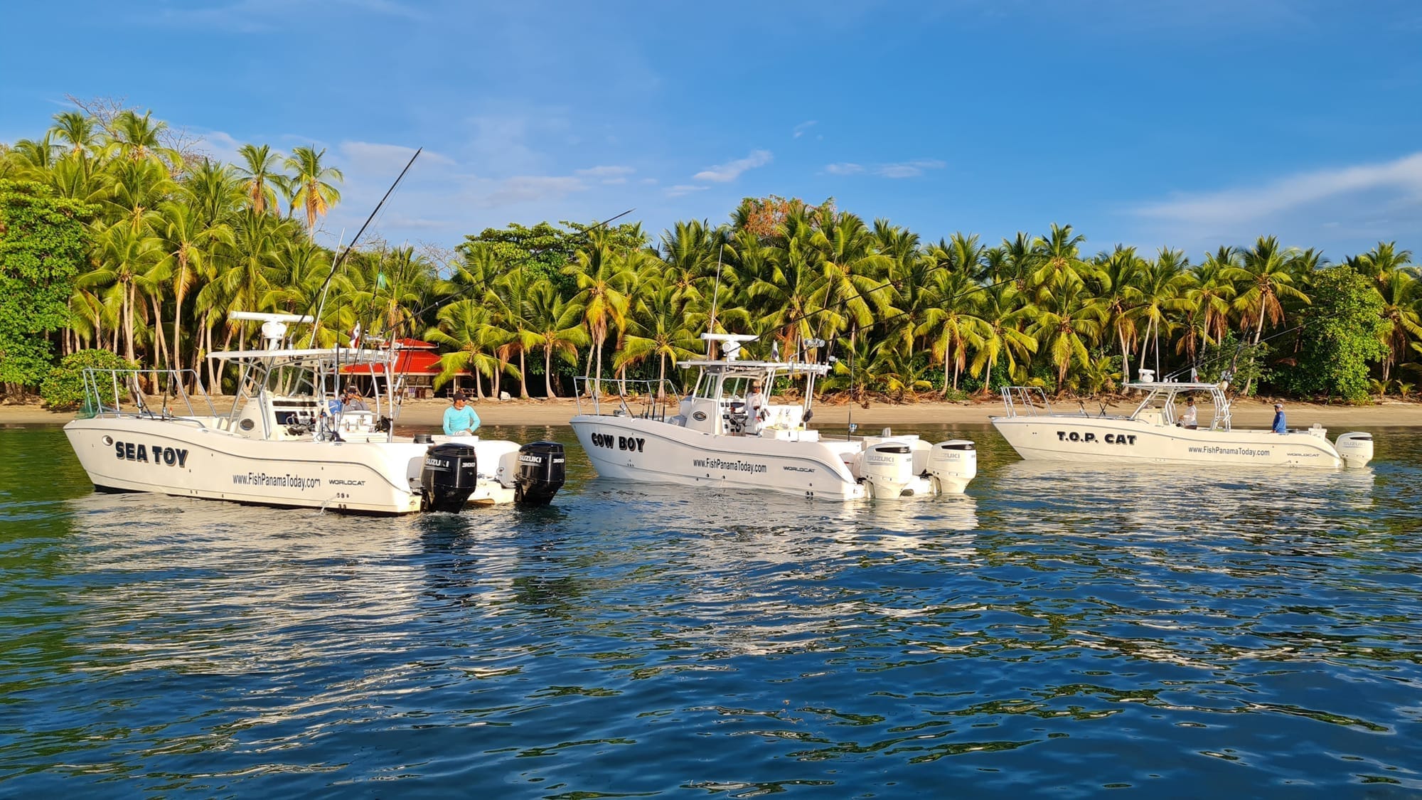 Boats and beach at the lodge