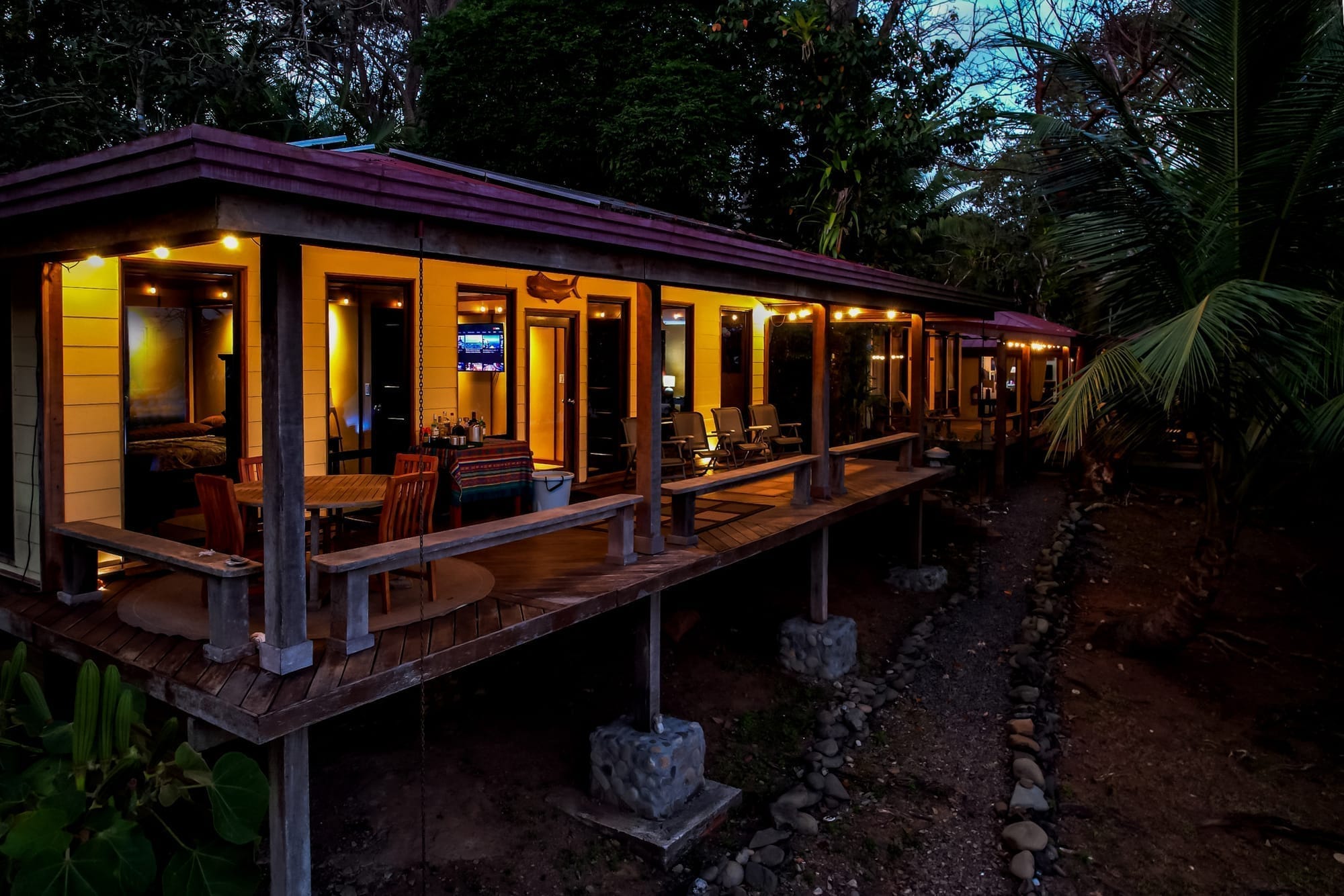 A private cabin at the lodge