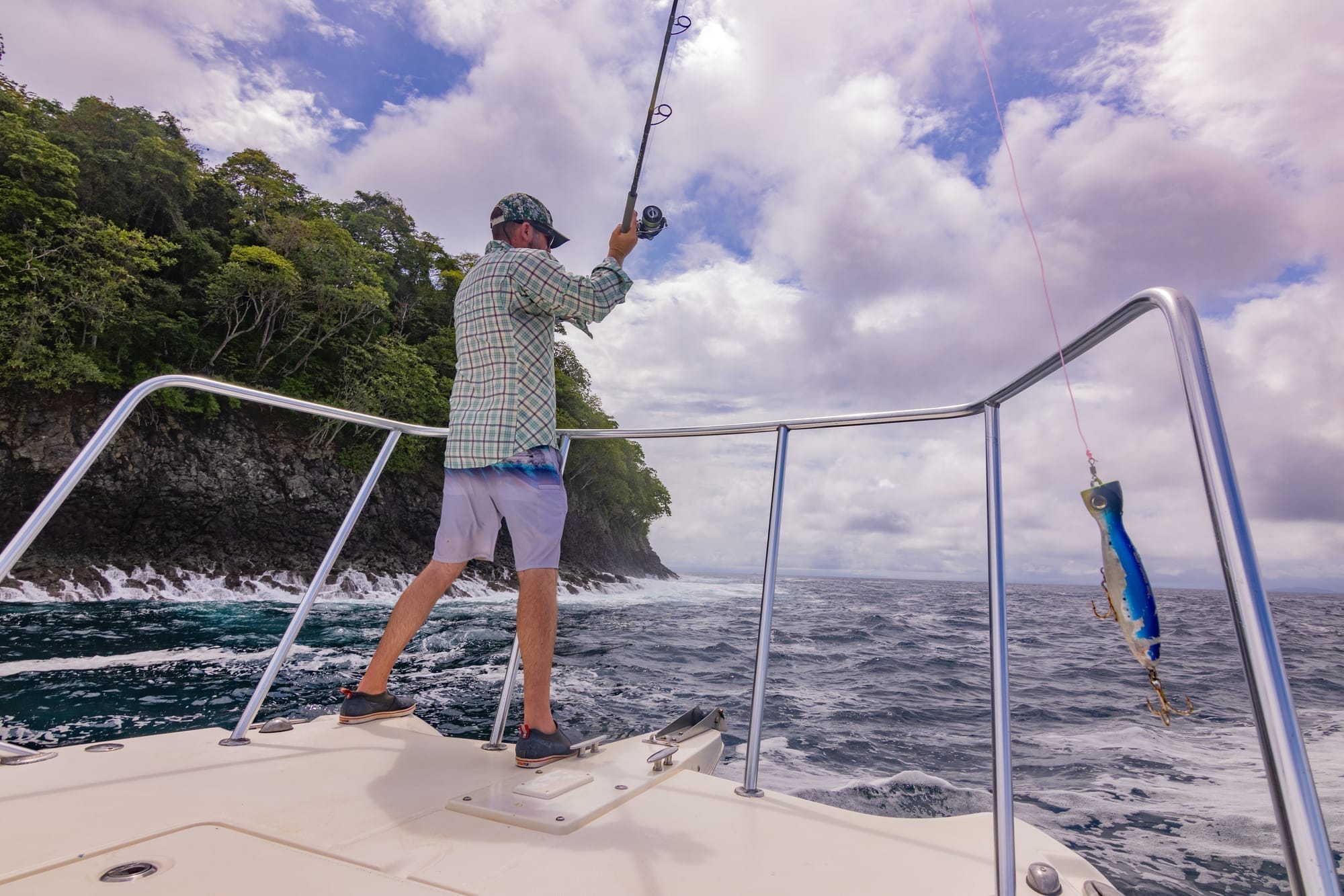 Inshore grand slam catch in the Gulf of Chiriquí