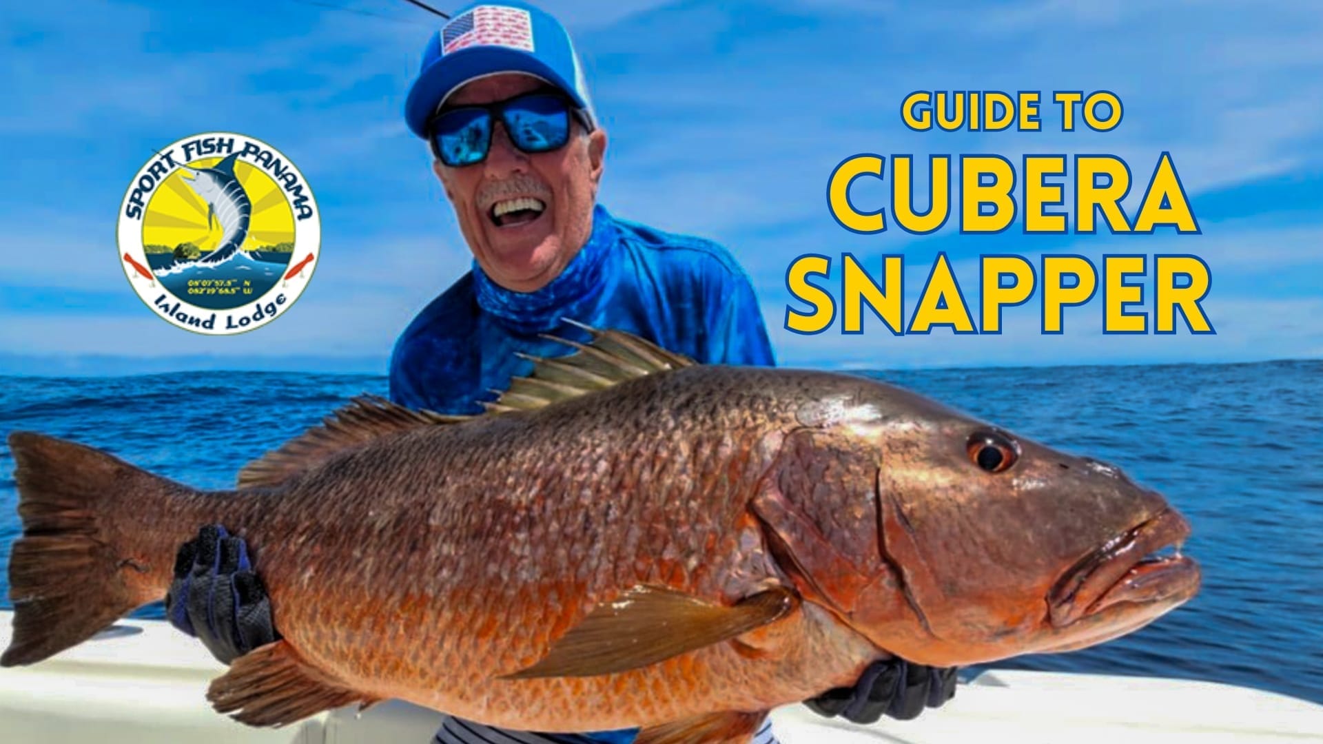 A large cubera snapper caught in the Gulf of Chiriqui, Panama