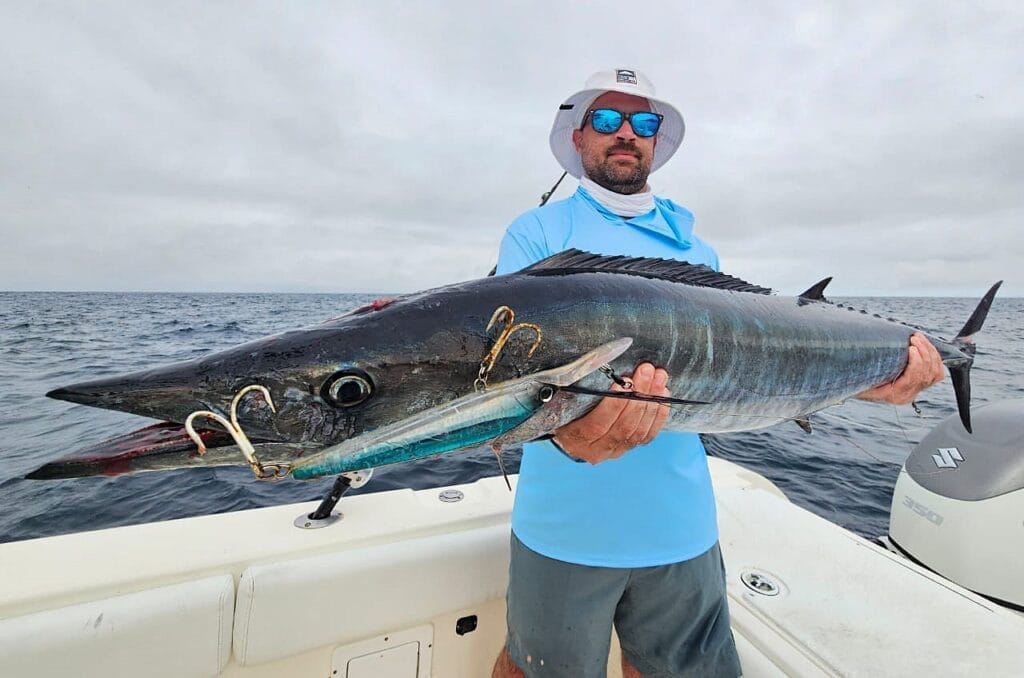 Clients with their catch