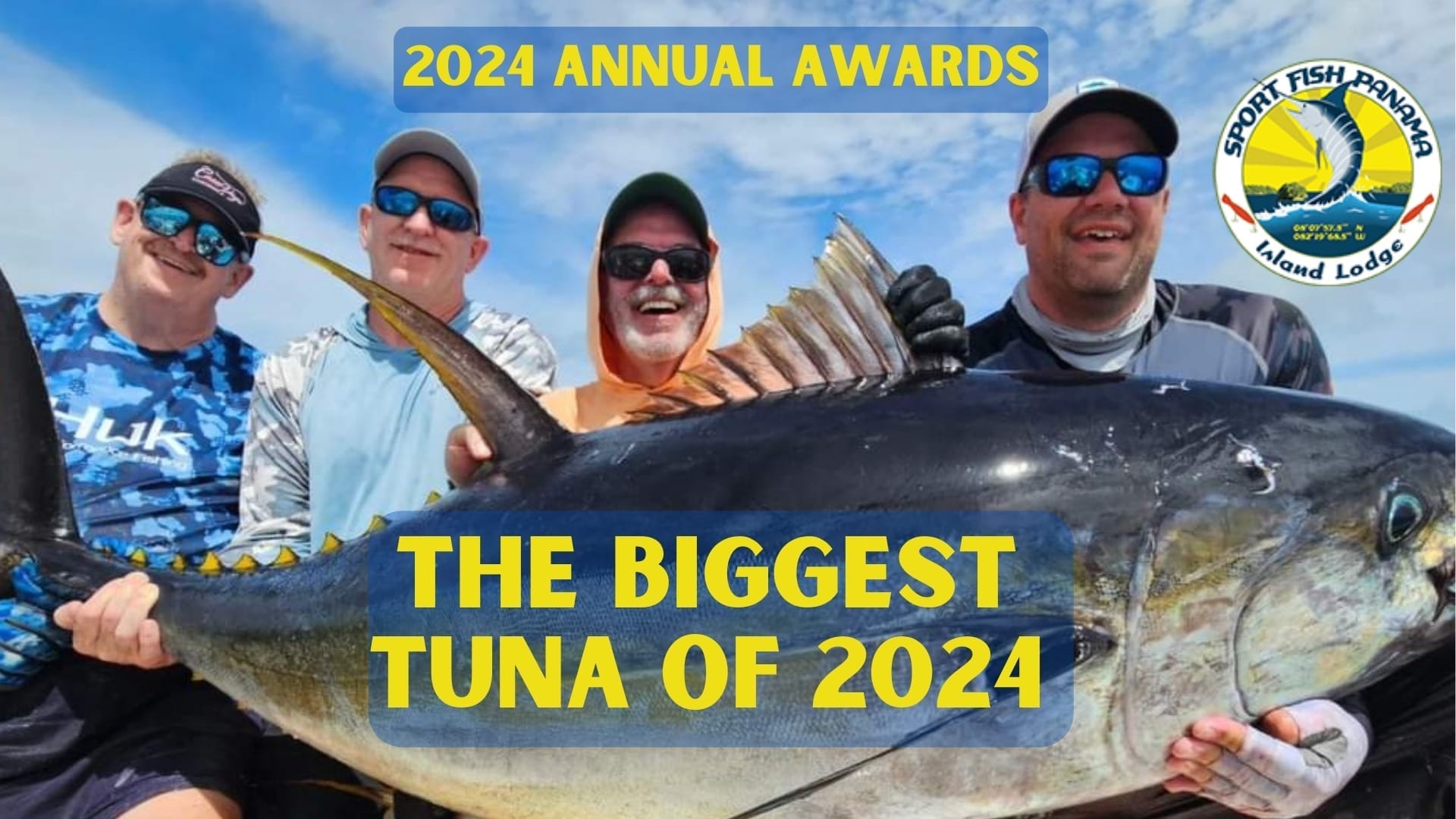 The biggest yellowfin tuna of 2024 caught at Sport Fish Panama Island Lodge